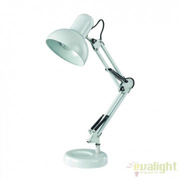 Lampa de masa, birou cu brat articulat KELLY TL1 BIANCO 108117