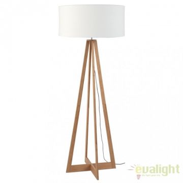 Lampadar realizat din materiale naturale, durabile si ecologice, EVEREST/F alb