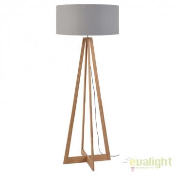 Lampadar realizat din materiale naturale, durabile si ecologice, EVEREST/F gri inchis