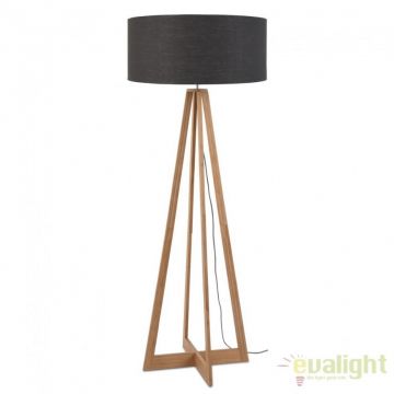 Lampadar realizat din materiale naturale, durabile si ecologice, EVEREST/F gri inchis