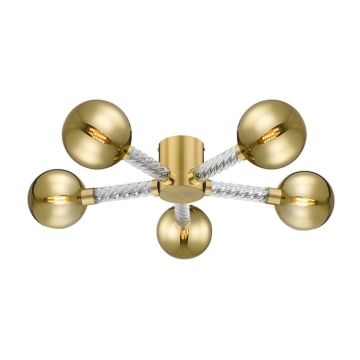 Lustra aplicata cu 5 surse de lumina design modern Mida
