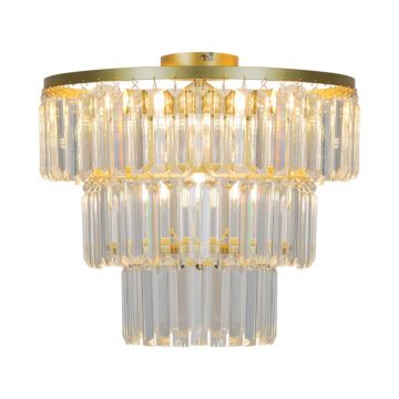 Lustra aplicata design modern Tifanny auriu