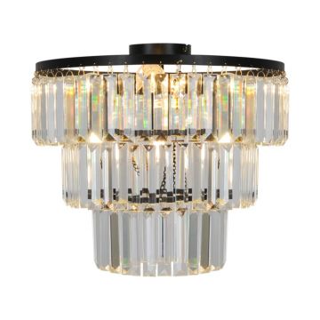 Lustra aplicata design modern Tifanny negru