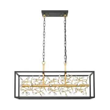 Lustra eleganta design modern Spring auriu, negru