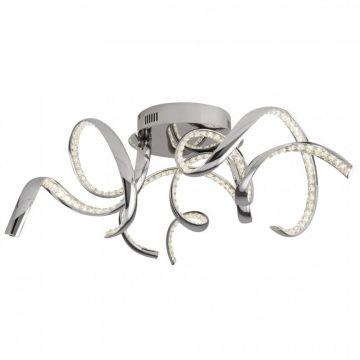 Lustra LED moderna design cromat Twirls 38W 9233-3CC SRT