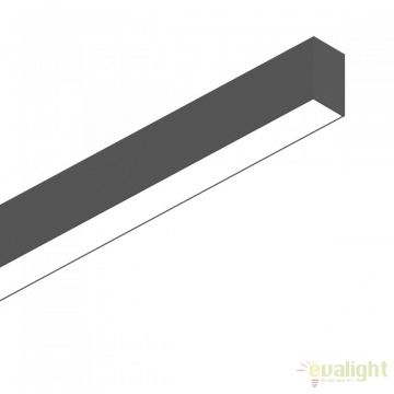 Lustra LED profesionala 26W 4000K FLUO WIDE 1200 neagra 192505