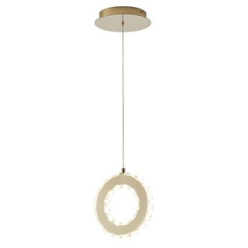 Lustra LED suspendata design modern Girona auriu
