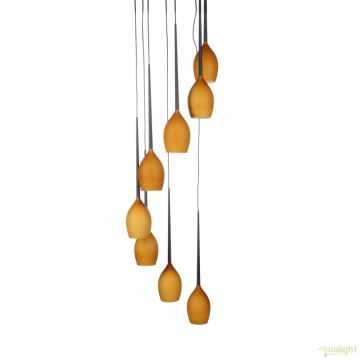 Lustra moderna Izza 8 Amber