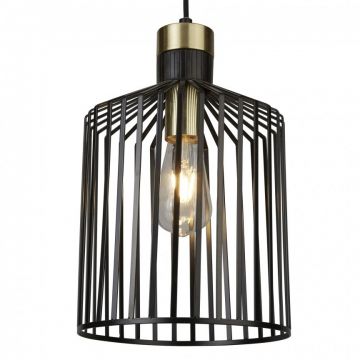Lustra / Pendul design modern Bird Cage 9413BK SRT