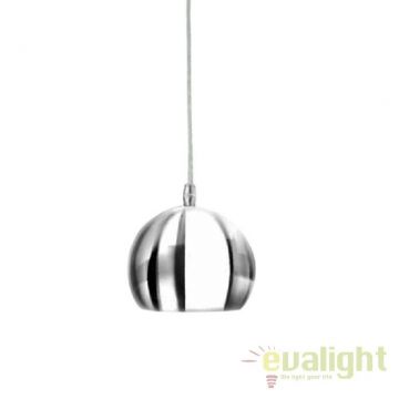 Pendul design modern Noa 1 chrome/white