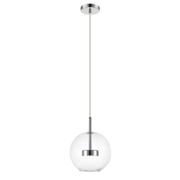 Pendul, Lustra LED suspendata moderna Enceladus crom