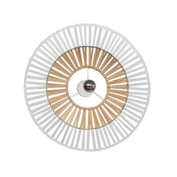 Plafoniera / aplica pentru tavan/perete design modern Baule alb, natur 80cm