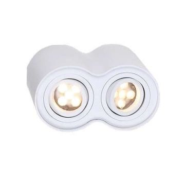 Plafoniera aplicata alba cu 2 spoturi, BASIC ROUND II WH C0085 MX