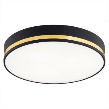 Plafoniera design modern AMORE negru, diametru 45cm