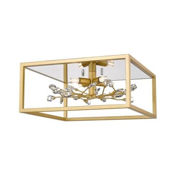 Plafoniera eleganta design modern Spring auriu