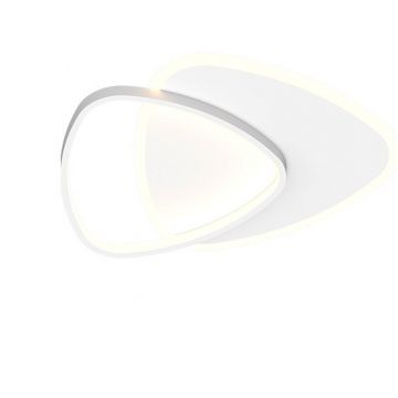 Plafoniera LED dimabila design slim Alysia alba