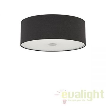 Plafoniera moderna diametru 50cm WOODY PL4 NERO 103273
