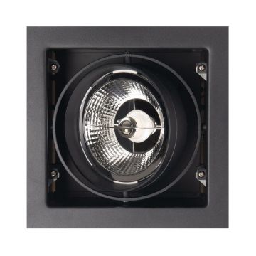 Spot directionabil, incastrabil, negru, dim.18,5x18,5cm, Matrix I H0048 MX
