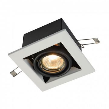 Spot incastrabil pentru tavan fals, Metal alb MYDL008-2-01-W