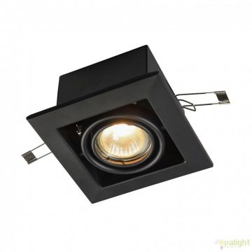 Spot incastrabil pentru tavan fals, Metal negru MYDL008-2-01-B