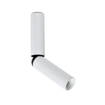 Spot LED aplicat cu rotire si Ã®nclinare Tube alb