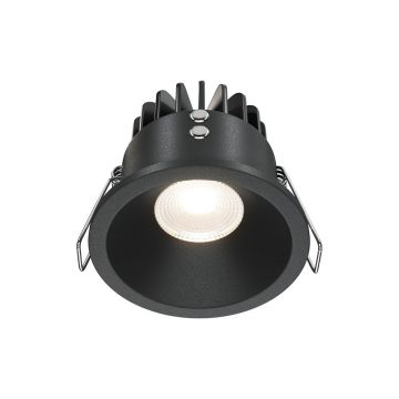 Spot LED incastrabil pentru baie design tehnic IP65 Zoom negru 4000K