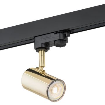 Spot pe sina HORTA auriu / Accesoriu pentru sinele trifazate ARGON T-RACK