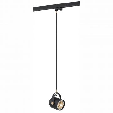 Spot pe sina suspendat NET negru/auriu / Accesoriu pentru sinele trifazate ARGON T-RACK