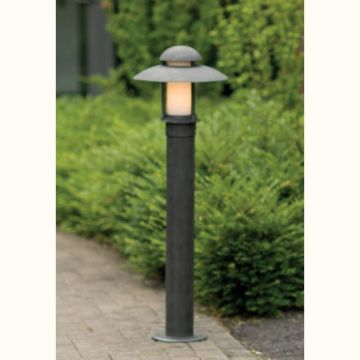 Stalp iluminat exterior din fier forjat, inaltime 100cm, AL 6521