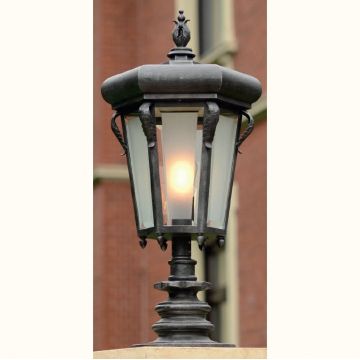 Stalp iluminat exterior din fier forjat, inaltime 86,2cm, AL6781
