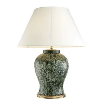 Veioza eleganta design LUX din ceramica, Cyprus verde 110954 HZ