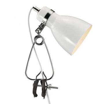 Veioza, Lampa cu clip Cyclone alba 73072001NL