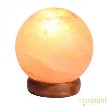 Veioza, lampa de masa din piatra de sare, diam,12,7cm, Ozone 4093 RX