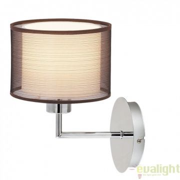 Aplica de perete design modern, finisaj crom/ maro, Anastasia 2628 RX