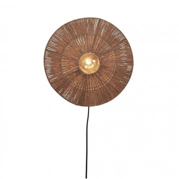 Aplica de perete eco din iuta Iguazu S disc 40cm, nat