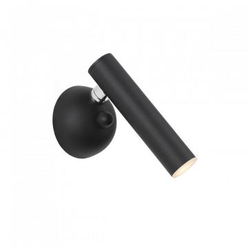 Aplica de perete LED directionabila, design minimalist LOYA, negru mat