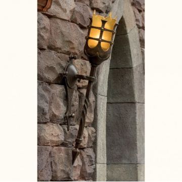 Aplica/ Torta din fier forjat iluminat exterior in stil gotic WL 3478-A