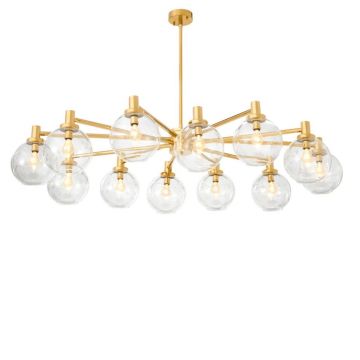 Candelabru design LUX cu 12 brate Selva auriu 111974 HZ