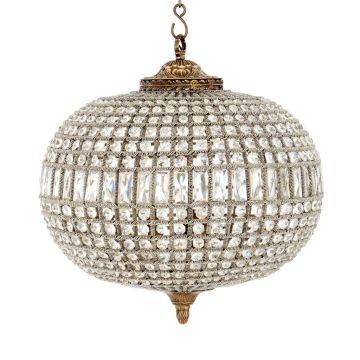 Candelabru LUX fabricat manual, diam.52cm, finisaj brass, Kasbah Oval Medium 106268 HZ