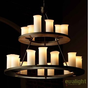 Candelabru masiv din fier forjat cu 21 surse de lumina, HL 2560