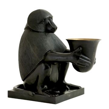 Lampa de masa LUX, statueta decorativa din bronz, Art Deco Monkey 106931 HZ