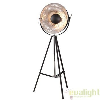 LAMPADAR deosebit in stil RETRO BIG Studio negru/ argintiu A-36562 VC
