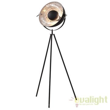 LAMPADAR DESIGN RETRO Studio negru/ argintiu A-36619 VC