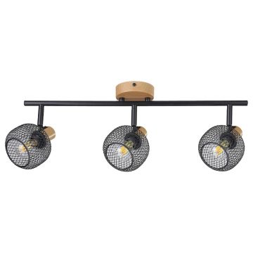 Lustra aplicata 3l design industrial Grendel negru