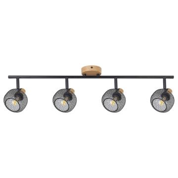 Lustra aplicata 4l design industrial Grendel negru