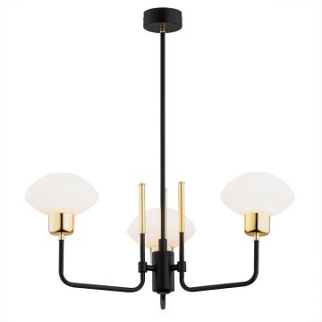 Lustra cu 3 brate design modern RAVELLO negru