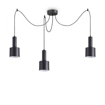 Lustra cu 3 pendule design modern HOLLY SP3 NERO 231594 IDL