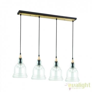 Lustra cu 4 pendule din sticla suflata, GRETEL SB4 122557