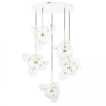 Lustra cu 5 pendule LED design modern Boliccine