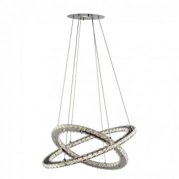 Lustra LED suspendata design elegant Clover 28W 8757-168CC SRT